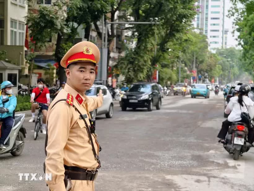 Phân luồng giao thông phục vụ sự kiện tại Hà Nội trong ngày 7-8/6